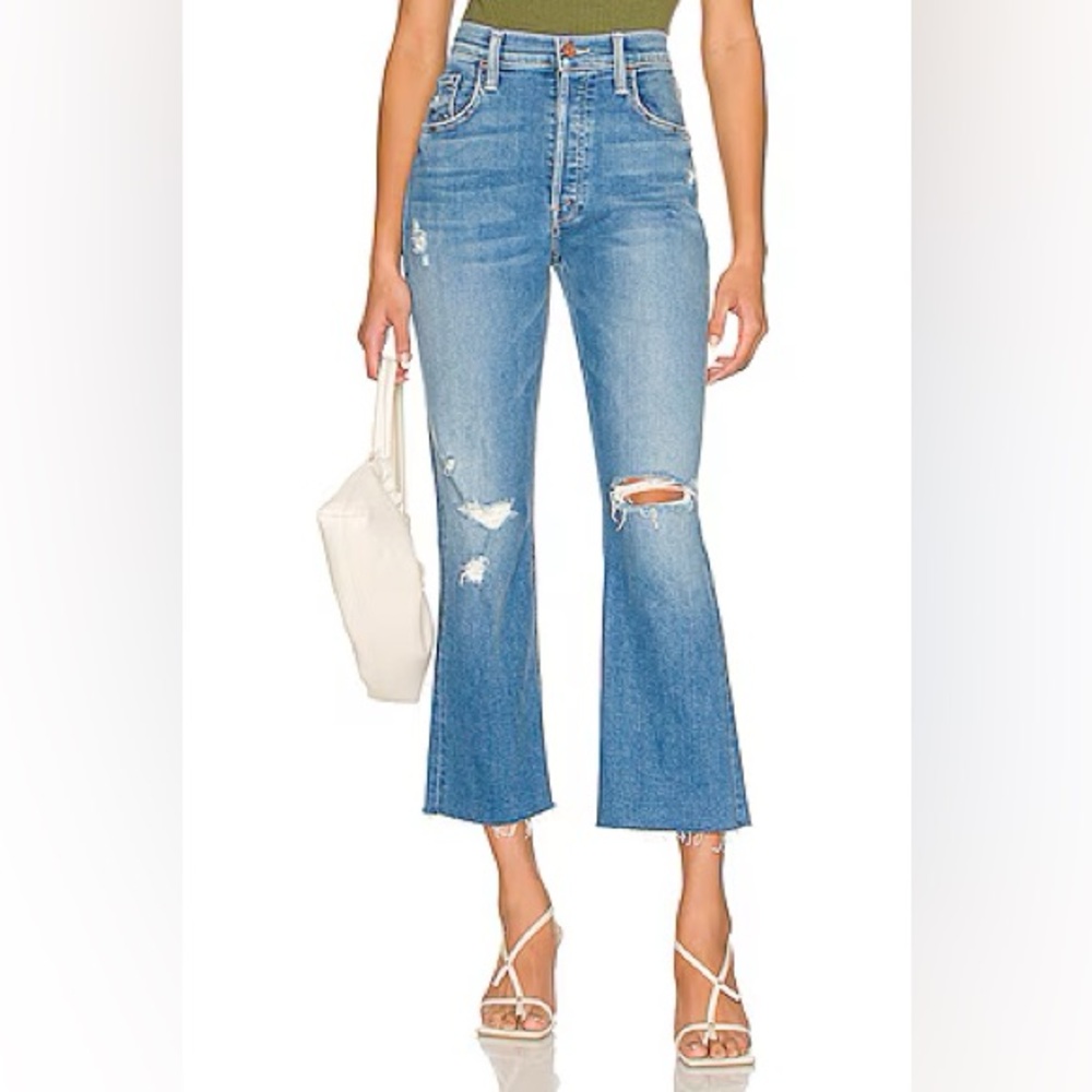 MOTHER The Tripper ankle Fray in color play like a pirate woman’s jeans size 28